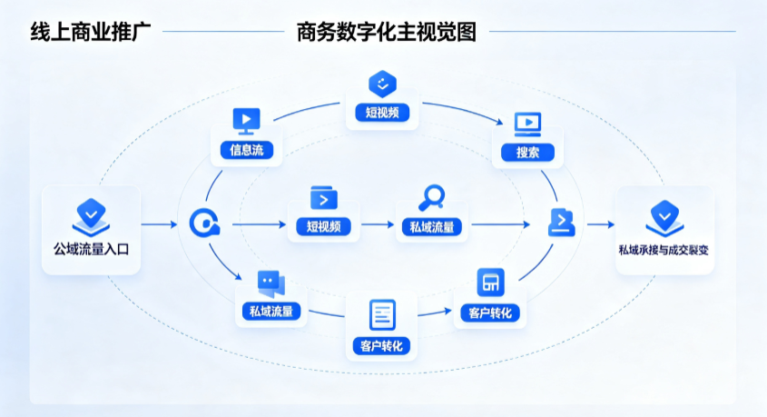 平山县线上商业推广怎么做？全域流量闭环搭建与低成本转化实战指南